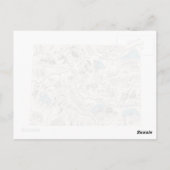 コロラドヴィンテージ写真マップアンティーク州図 ポストカード (裏面)