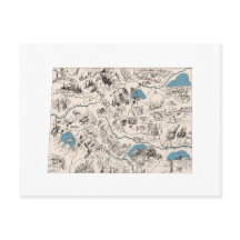 コロラドヴィンテージ写真マップアンティーク州図