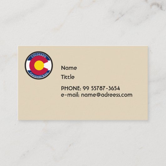 コロラド円形フラグ 名刺 (裏面)