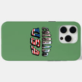 コロラド写真と米国文字 Case-Mate iPhoneケース (裏面 (横))