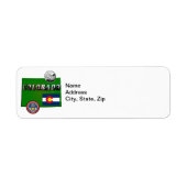 コロラド写真文字、国旗、印章、四半期、地図 ラベル (正面)