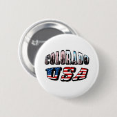 コロラド写真&アメリカ文字 缶バッジ (正面&裏面)