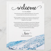 コロラド冬のウェディングウィークエンドウェルカム旅程 (正面/裏面)