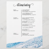 コロラド冬のウェディングウィークエンドウェルカム旅程 (裏面)