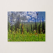 コロラド山の牧草地風光明媚なパズル ジグソーパズル (横)