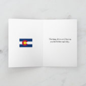 コロラド山脈モザイク写真コラージュ カード (内部)