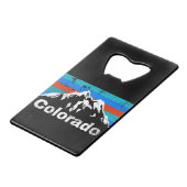 コロラド山脈 クレジットカード栓抜き (裏面アングル)