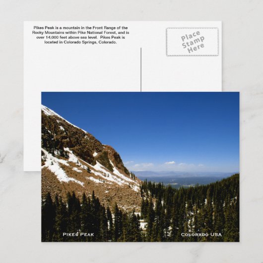 コロラド山脈 ポストカード (正面/裏面)