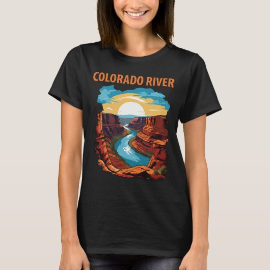 コロラド川のホースシュー ベンド 旅行 Tシャツ (正面)