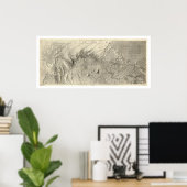 コロラド川の地図1858 ポスター (ホームオフィス)