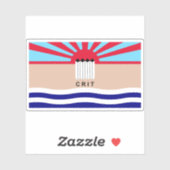 コロラド川インディアン州旗 シール (シート)