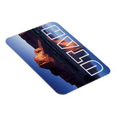 コロラド川2に反射するメサ、ユタ州 マグネット (右側)