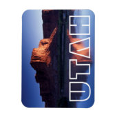 コロラド川2に反射するメサ、ユタ州 マグネット (縦)