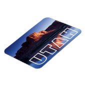 コロラド川2に反射するメサ、ユタ州 マグネット (左側)