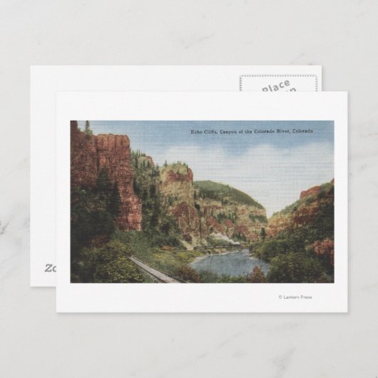 コロラド川CO – エコークリフス ポストカード (正面/裏面)