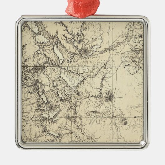 コロラド州およびニューメキシコ メタルオーナメント (正面)