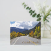 コロラド州からのカラフル挨拶 ポストカード (スタンド正面)