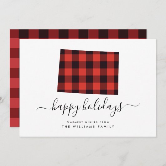 コロラド州からのハッピーホリデーズウォームウィッシュ (正面/裏面)