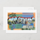 コロラド州からのヴィンテージの挨拶 旅行ポスター ポストカード (正面/裏面)