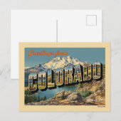 コロラド州からのヴィンテージ ポストカード (正面/裏面)