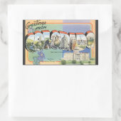 コロラド州からの挨拶ヴィンテージ 長方形シール (バッグ)