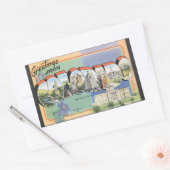 コロラド州からの挨拶ヴィンテージ 長方形シール (封筒)