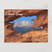 コロラド州からの挨拶春ポストカードパイクス ポストカード (正面)