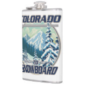 コロラド州からスノーボード フラスク (左)