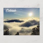 コロラド州から雲の上の景色を人に送る ポストカード (正面)