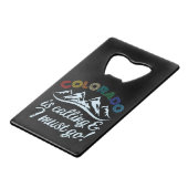 コロラド州が電話している クレジットカード栓抜き (正面アングル)