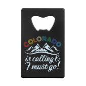 コロラド州が電話している クレジットカード栓抜き (裏面)