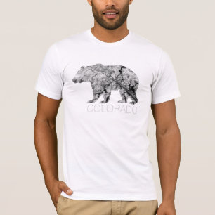 コロラド州くま の割れた葉 の人のワイシャツ Tシャツ