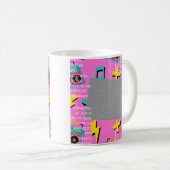 コロラド州でのコーヒーと80年代の音楽 コーヒーマグカップ (正面右)