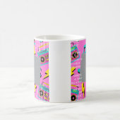 コロラド州でのコーヒーと80年代の音楽 コーヒーマグカップ (中央)