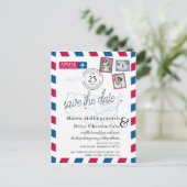 コロラド州とケープコッド航空便が日程を保存 案内ポストカード (スタンド正面)