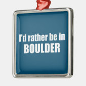 コロラド州に行きたい大きい石 メタルオーナメント (左)