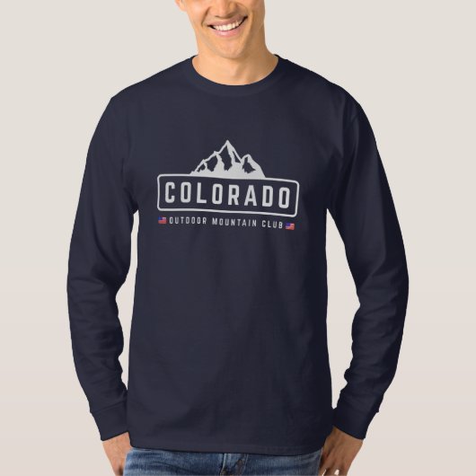コロラド州のアウトドア派 Tシャツ (正面)