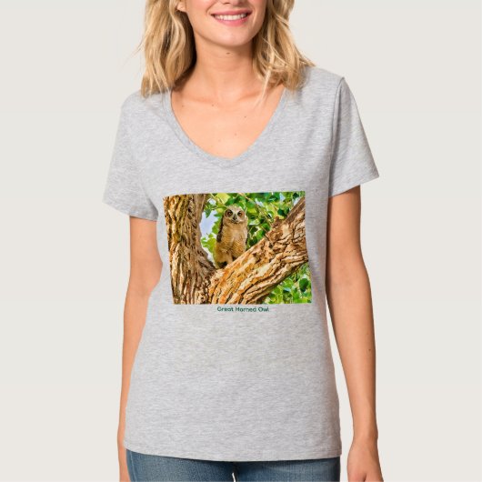 コロラド州のアメリカワシミミズク Tシャツ (正面)