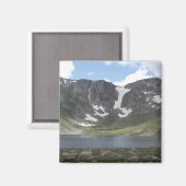 コロラド州のエヴァンス山に浮かぶ山の湖 マグネット (正面/裏面)