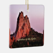 コロラド州のガーデン・オブ・ザ・ゴッズ春 セラミックオーナメント (右)