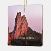 コロラド州のガーデン・オブ・ザ・ゴッズ春 セラミックオーナメント (左)
