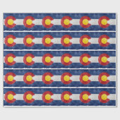 コロラド州のギア ラッピングペーパー (フラット)