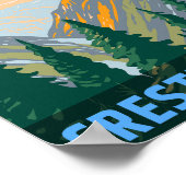 コロラド州のクリステッド・ビュッテのロッキー山脈の贈り物 ポスター (角)