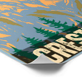 コロラド州のクリステッド・ビュッテのロッキー山脈の贈り物 ポスター (角)