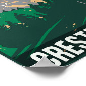 コロラド州のクリステッド・ビュッテのロッキー山脈の贈り物 ポスター (角)