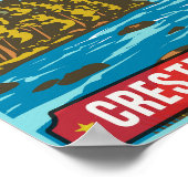 コロラド州のクリステッド・ビュッテのロッキー山脈の贈り物 ポスター (角)