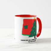 コロラド州のクリスマスミュージックとコーヒー マグカップ (正面右)