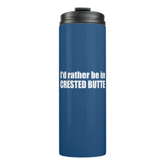 コロラド州のクレステッド・ビュートに行きたい タンブラー (正面)