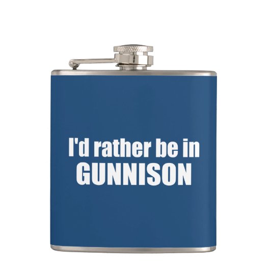 コロラド州のグニソンに行きたいな フラスク (正面)