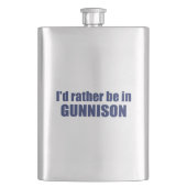 コロラド州のグニソンに行きたいな フラスク (正面)
